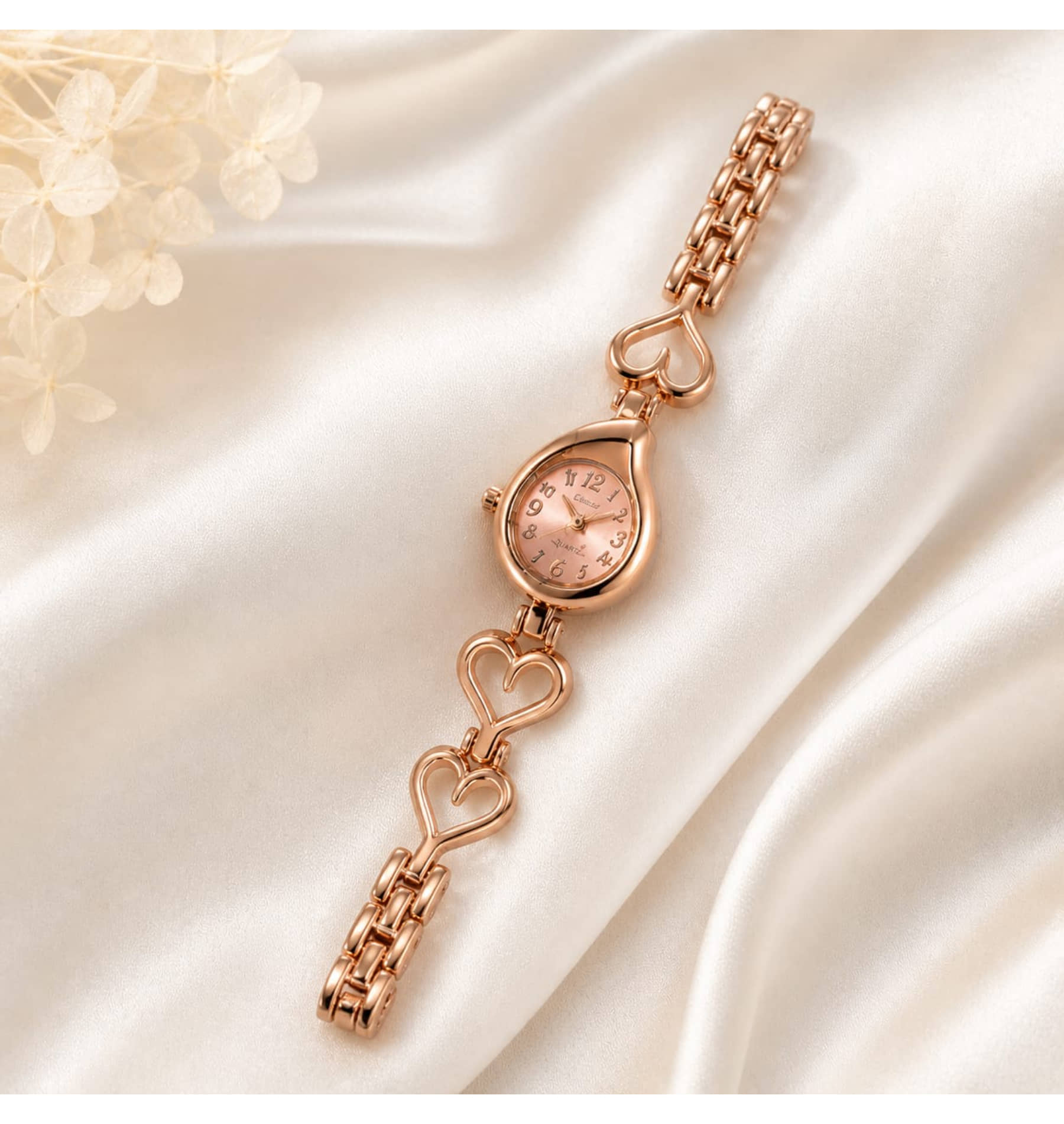 QitmirMKT Rose Gold Plastic Analog Womens Watch