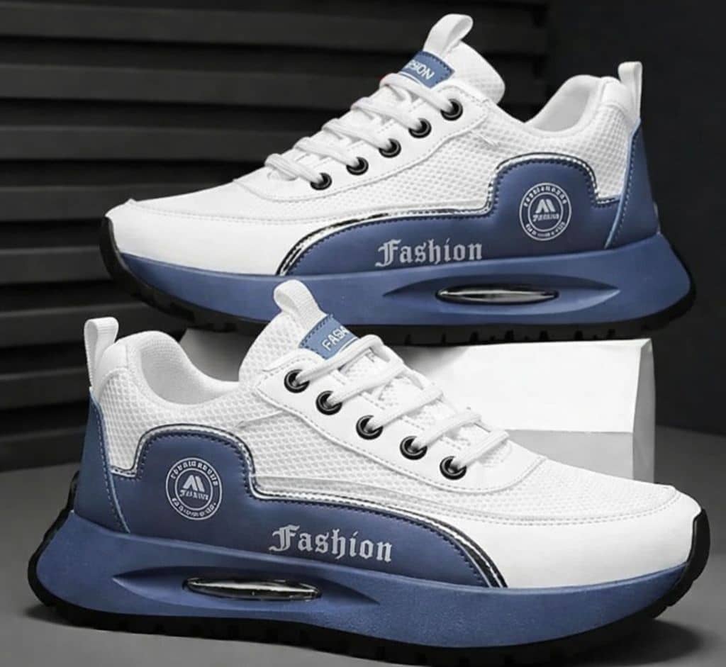 Xtoon Men's White & Blue Shoe Lightweight Casual Walking White Men's - Casual Shoes | Buy online on ZillyBuy