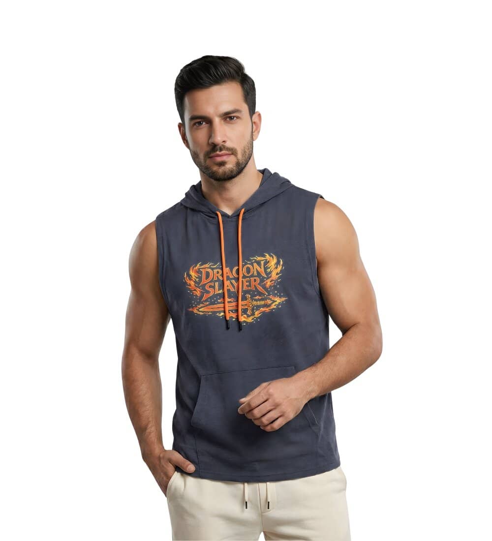 Looks United Men Cotton Regular Fit Printed T-Shirt ( Grey )