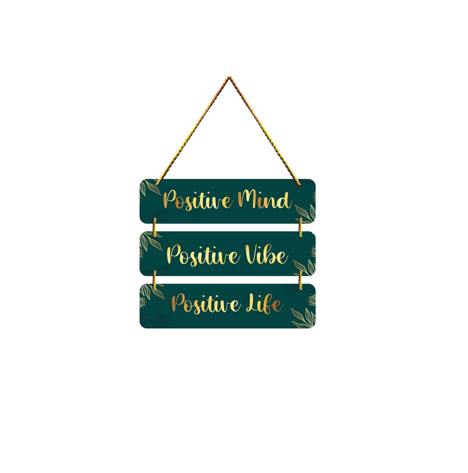 Motivational Wall Hanging for Home Decoration Wall Stickers Positive Vibe Door Hanging Living Room Decor Diwali Decoration Gift Festival Decorative Items Wall Art
