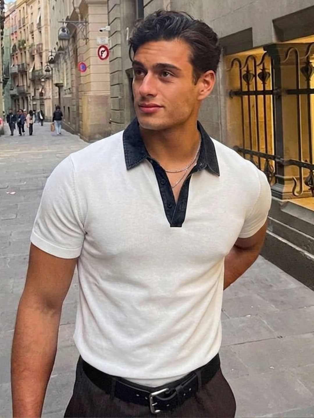 Rigo Men Cotton Regular Fit Solid Polo T Shirt ( White )