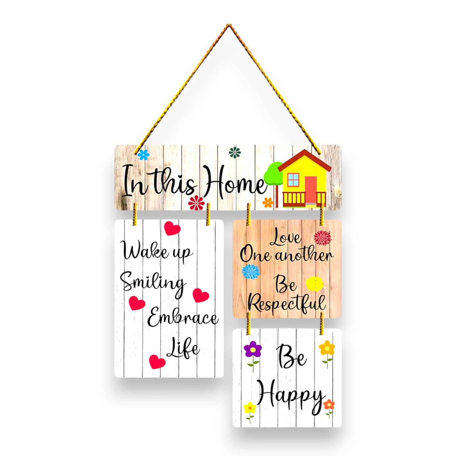 Welcome Wall Hanging for Home Decoration Wall Stickers Happy Home Door Hanging Living Room Decor Diwali Decoration Gift Festival Decorative Items Wall Art