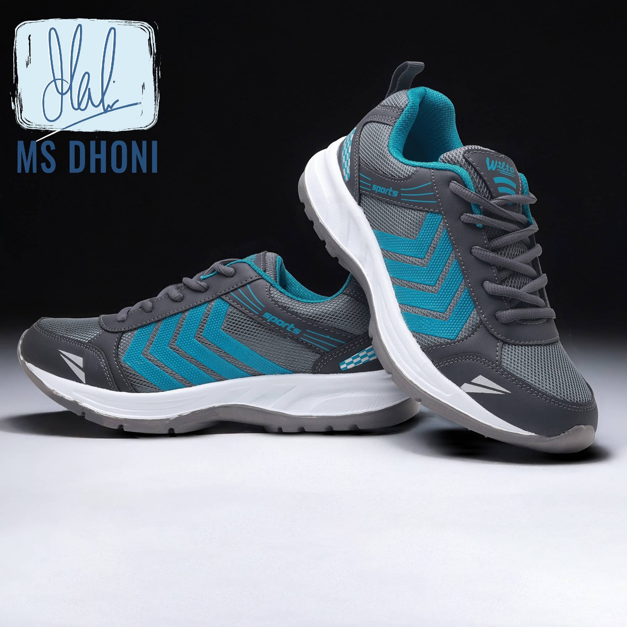ASIAN WONDER-14 Dark Grey Men's Sports Running Shoes - Sports Shoes | Buy online on ZillyBuy