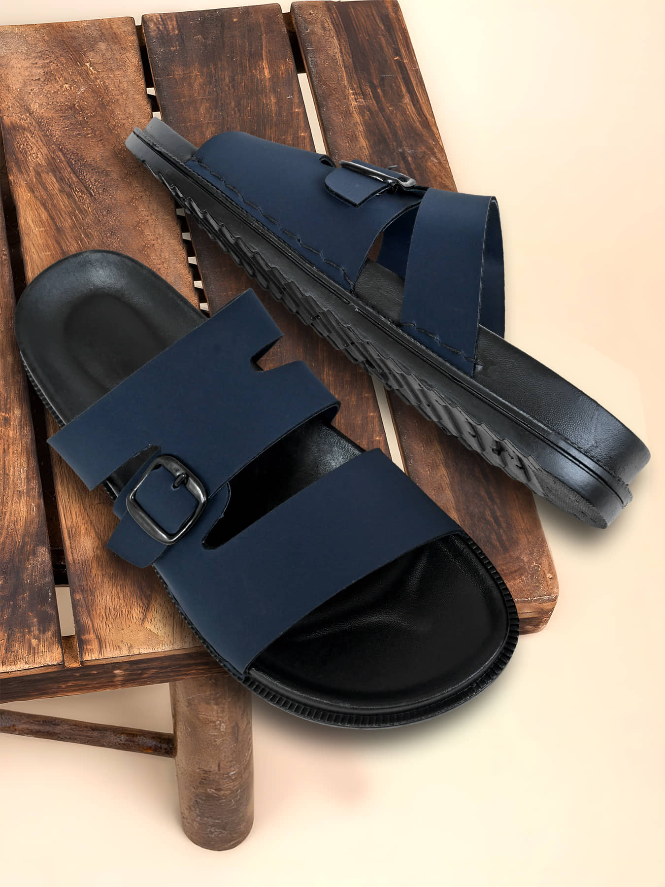 Altek 14308 Navy Men's Thong Flip Flop