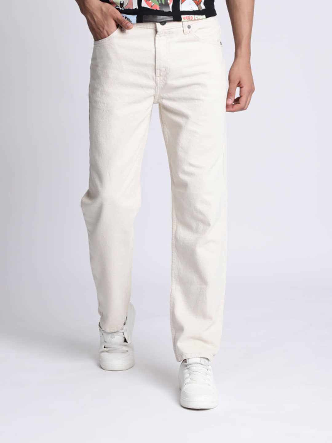 Bene Kleed Relaxed Solid Men's Jeans - Beige ( Pack of 1 ) - Jeans | Buy online on ZillyBuy