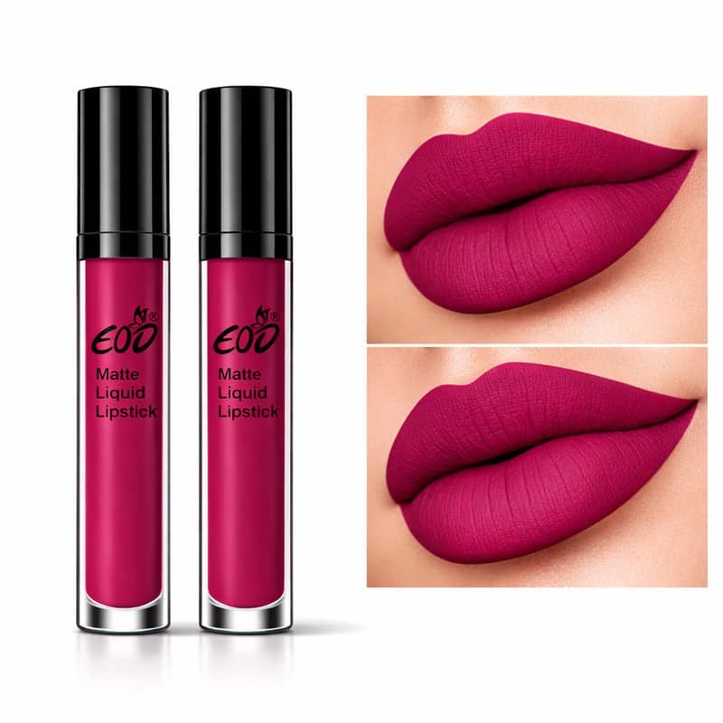 EOD Magenta Matte Waterproof Liquid Lipstick ( Pack of 2 )
