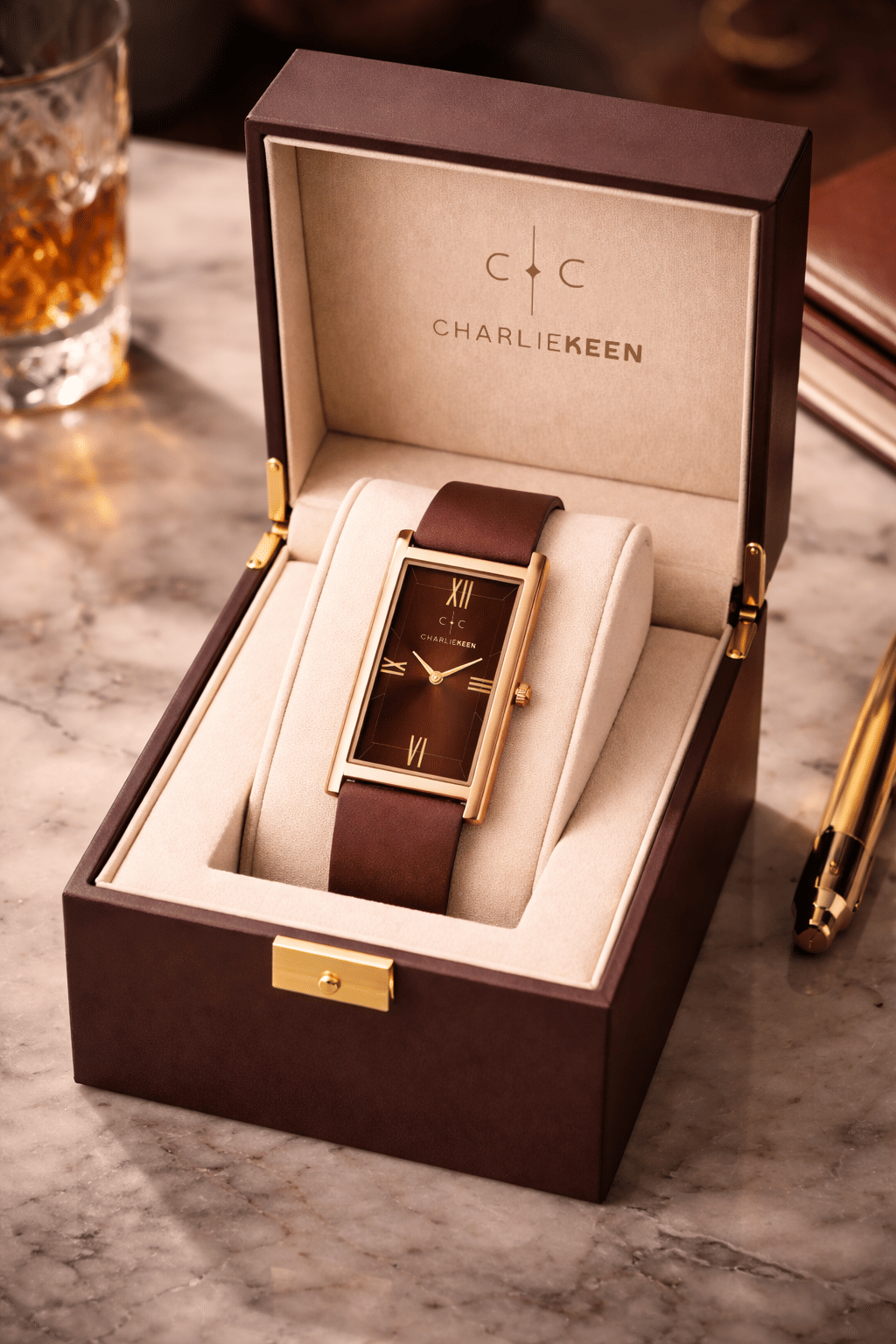 CHARLIEKEEN Brown Silicon Analog Men's Watch