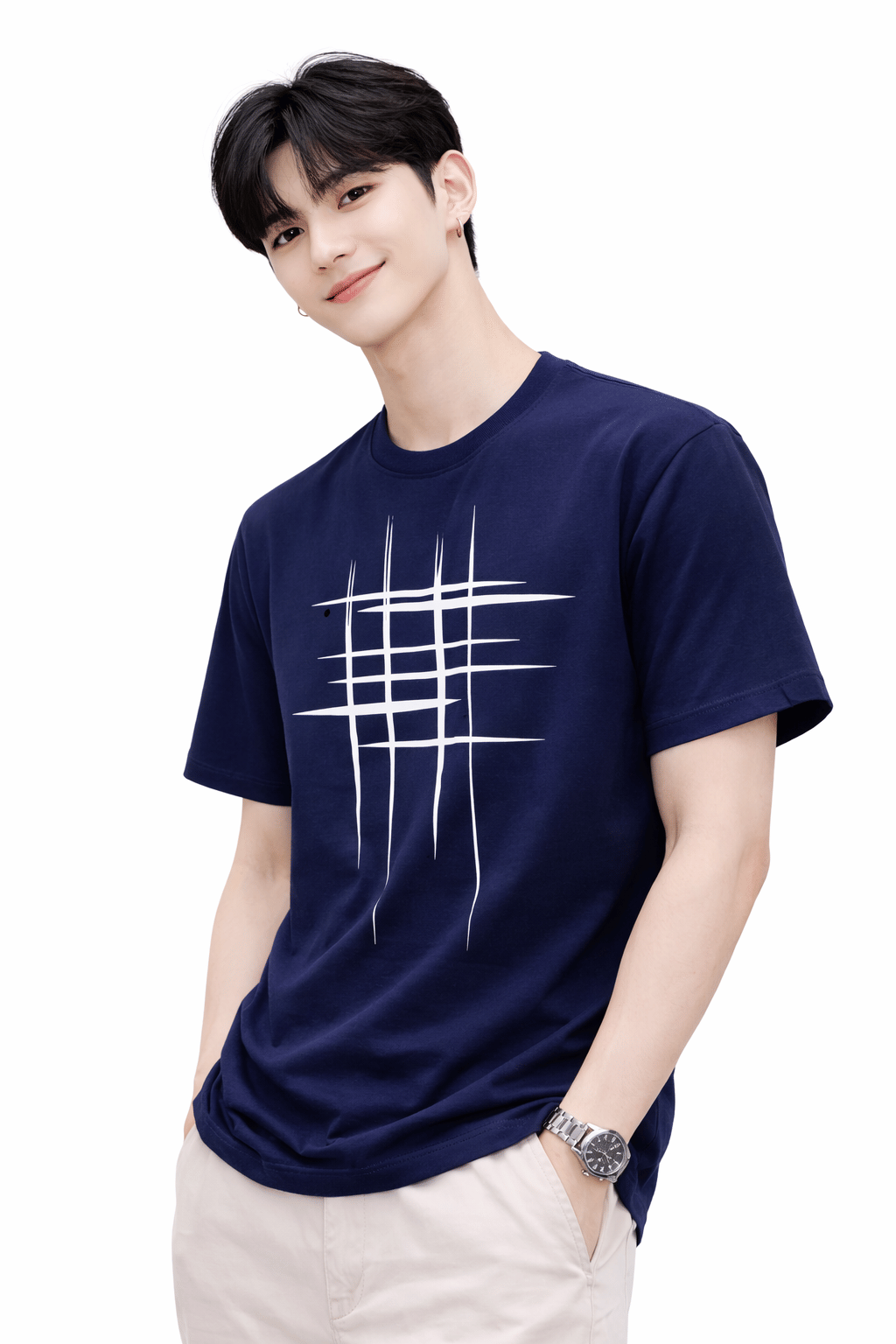 attitude start of fashion Men Polyester Regular Fit Printed T-Shirt ( Blue )