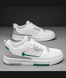pocyshoes white sneakers for men | shoes for men | sneakers White Men's