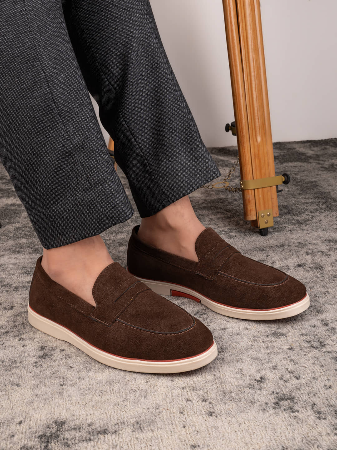 Fentacia Fentacia Men Beige Casual Penny Loafers Beige Men's Penny Shoes - Formal Shoes | Buy online on ZillyBuy