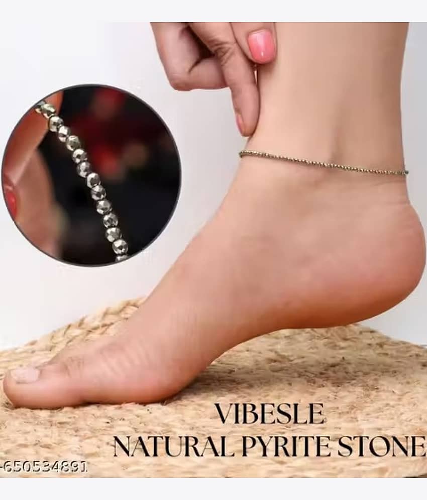 Dzinetrendz Gold Toe Rings & Anklet Set ( Pack of 1 ) - Anklets | Buy online on ZillyBuy