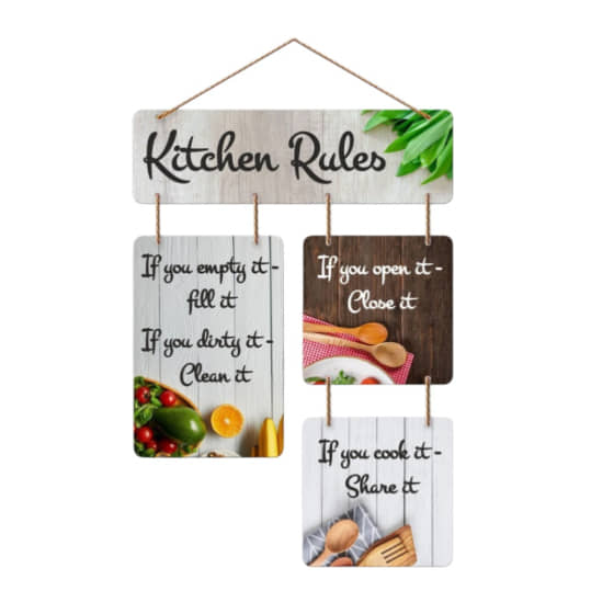 Kitchen Wall Hanging for Home Decoration Wall Sculpture Wall Stickers Door Hanging Dining Room Decor Diwali Decoration Gift Under 100 Festival Decorative Items Wallpapers
