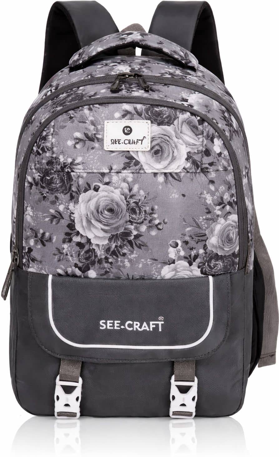 Nike Black & White 25 Ltrs Polyester College Bags Laptop Bag- 14.6 inch  Backpacks Shoulder Bag For Men & Women