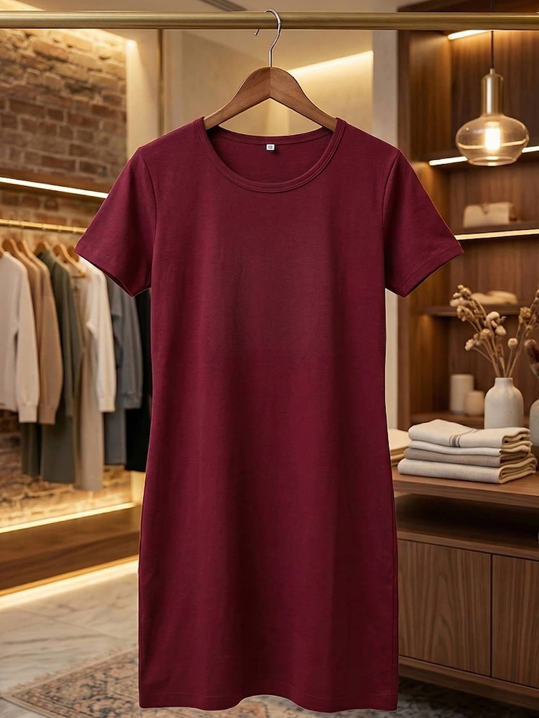 VERO MODERNO Women's Cotton Blend A-Line Top ( Teal )