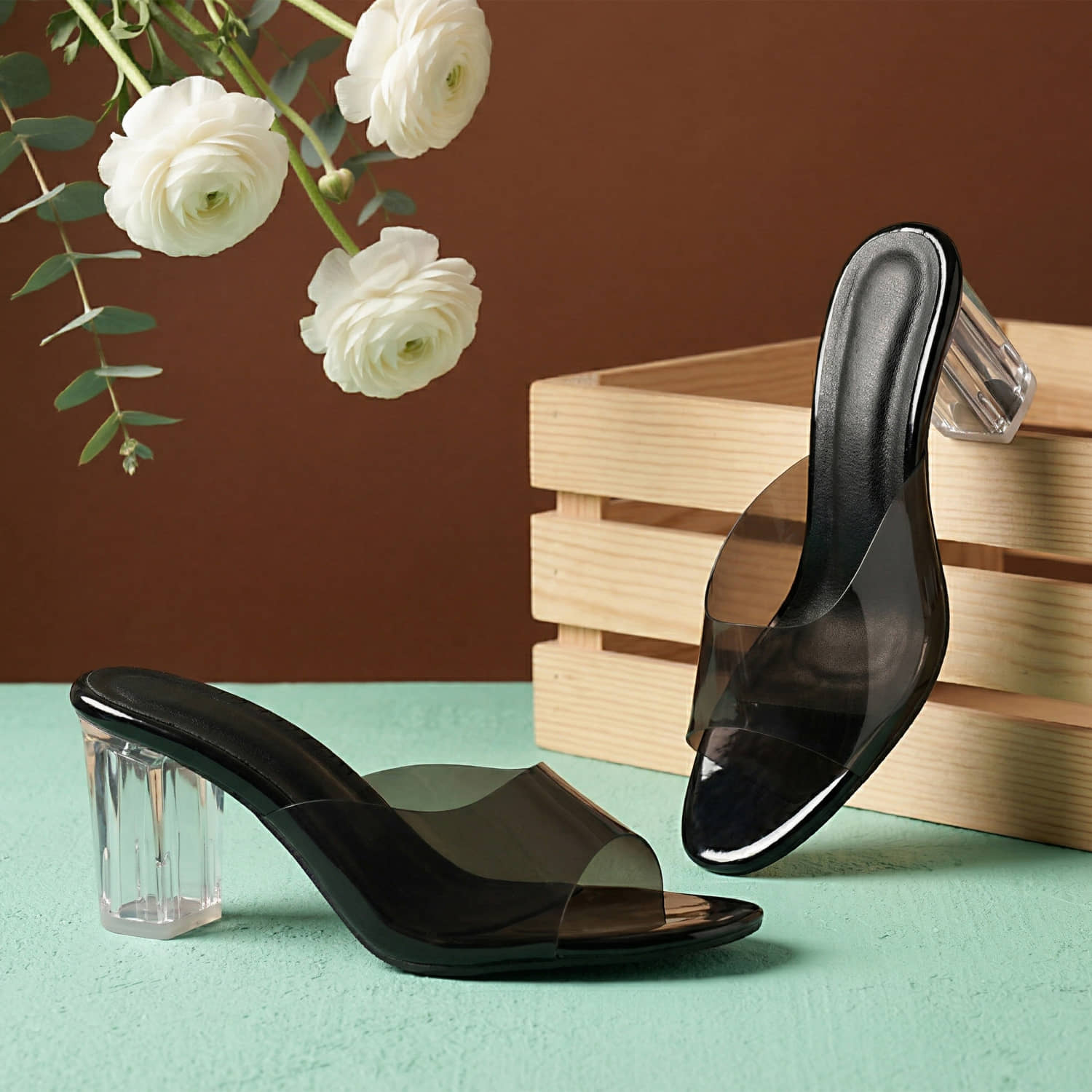 Saheb Black Women's Sandal Heels - Heels | Buy online on ZillyBuy