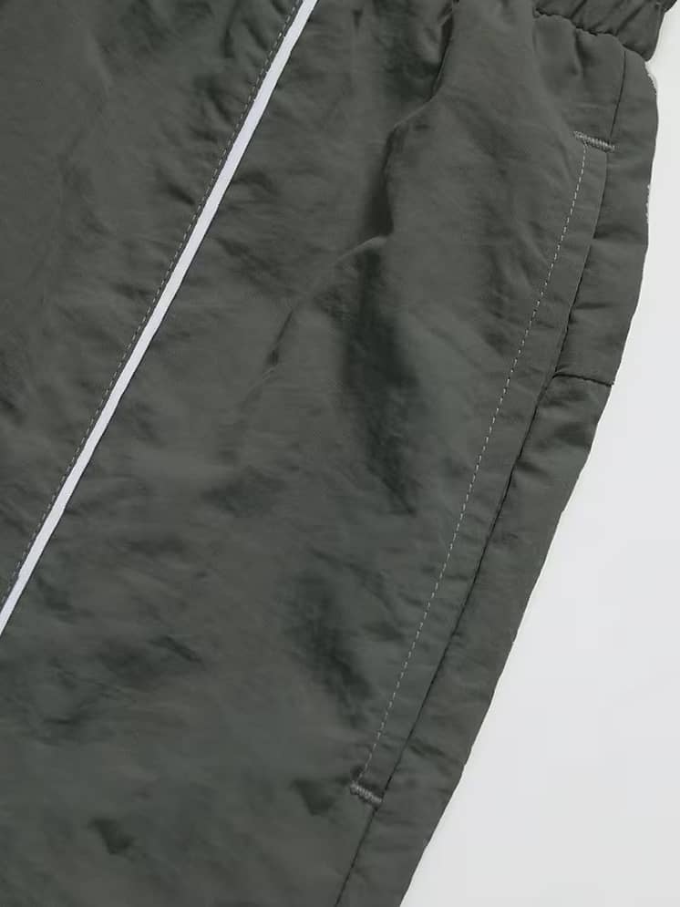 Deslizar Grey Nylon Baggy Fit Men's Joggers - Image 4