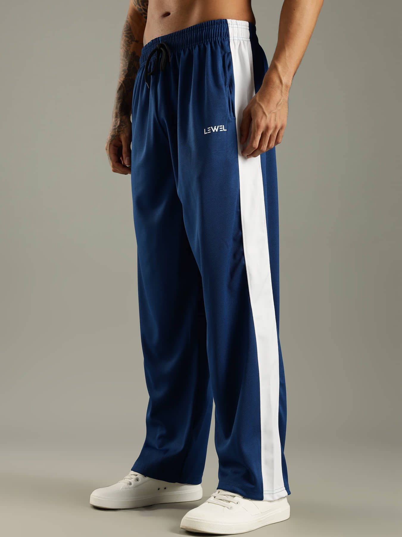 LEWEL Blue Polyester Men's Trackpants ( Pack of 1 ) - Track Pants | Buy online on ZillyBuy