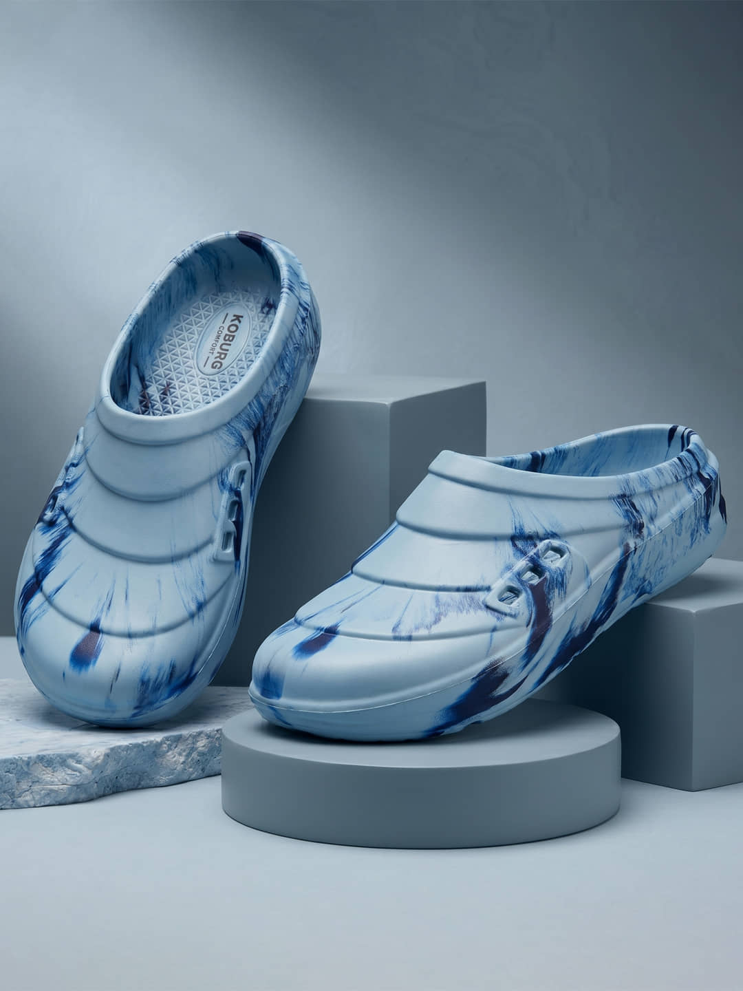 koburg - Blue Men's Clogs