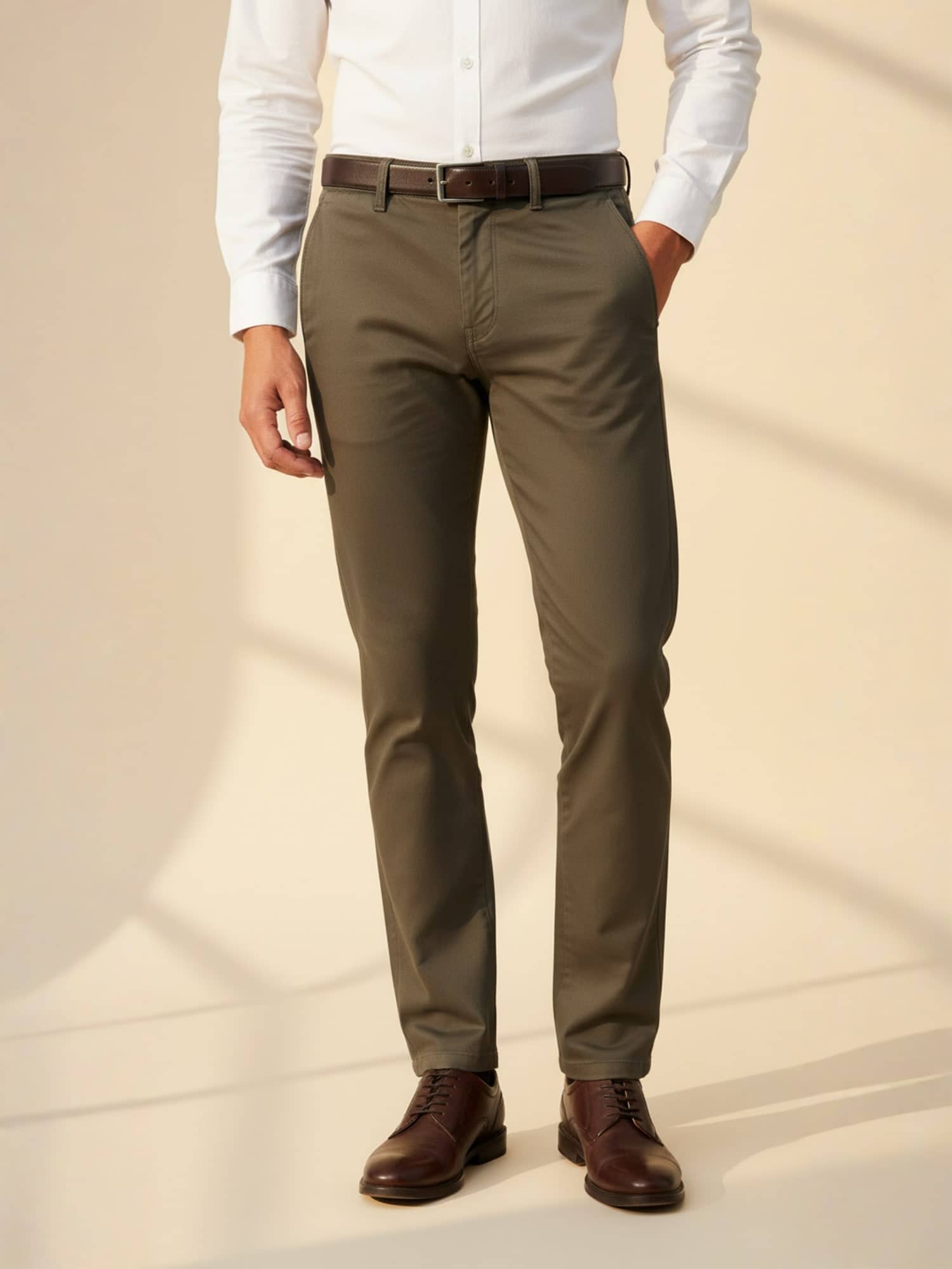 plounge Regular Men's Formal Trouser - Brown ( Pack of 1 ) - Trousers | Buy online on ZillyBuy
