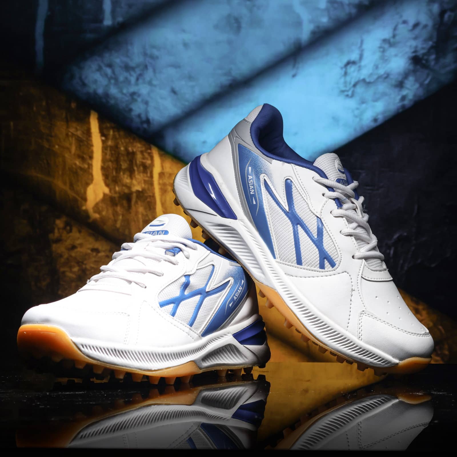 ASIAN ALL ROUNDER-02 Blue Cricket Shoes - Sports Shoes | Buy online on ZillyBuy