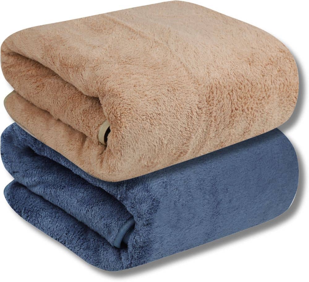 FEZORA Pack of 2 Microfibre 500 -GSM Bath Towel ( Multicolor ) - Towels | Buy online on ZillyBuy