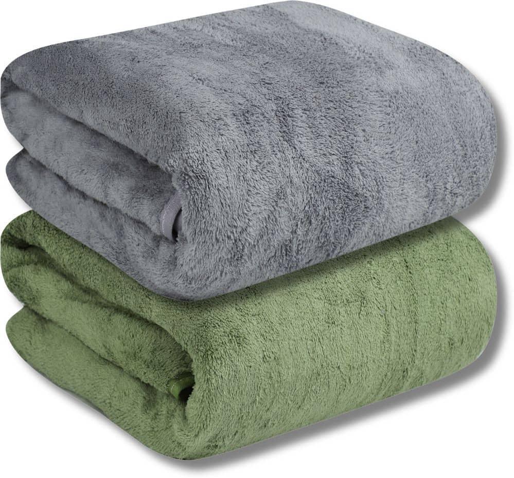 FEZORA Pack of 2 Microfibre 500 -GSM Bath Towel ( Multicolor ) - Towels | Buy online on ZillyBuy