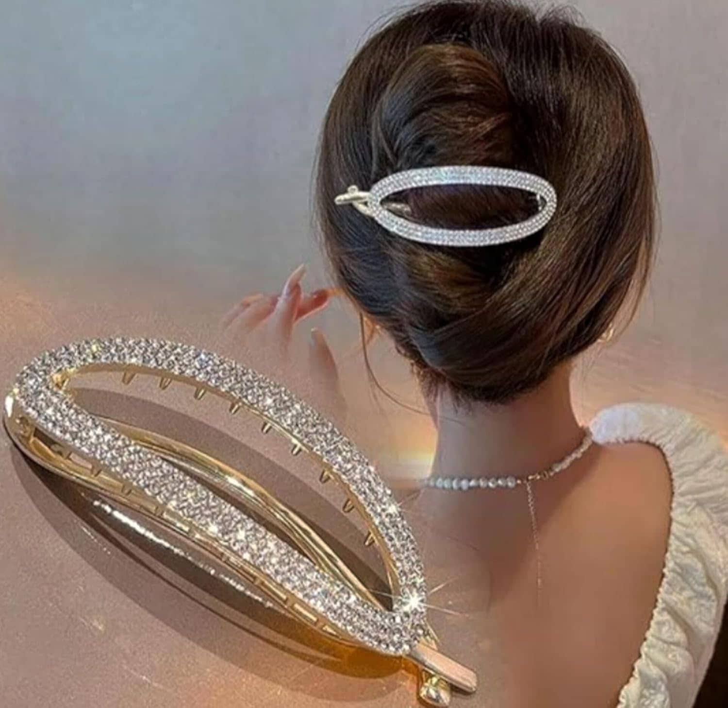 Rhosyn Gold Women's Hair Clip ( Pack of 1 ) - Jewellery Sets | Buy online on ZillyBuy