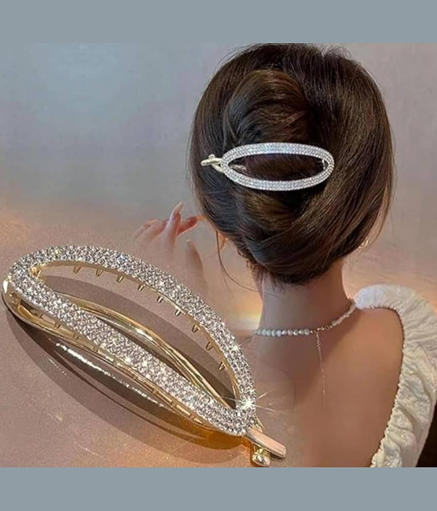 Rhosyn Gold Women's Hair Clip ( Pack of 1 ) - Jewellery Sets | Buy online on ZillyBuy