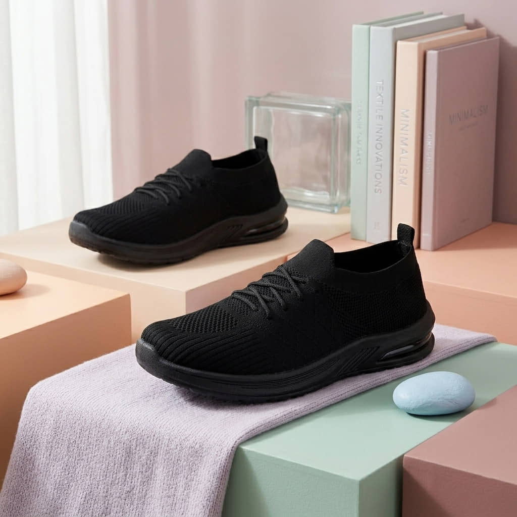 PENNEN MT-2045 Black Women's Sneakers - Casual Shoes | Buy online on ZillyBuy