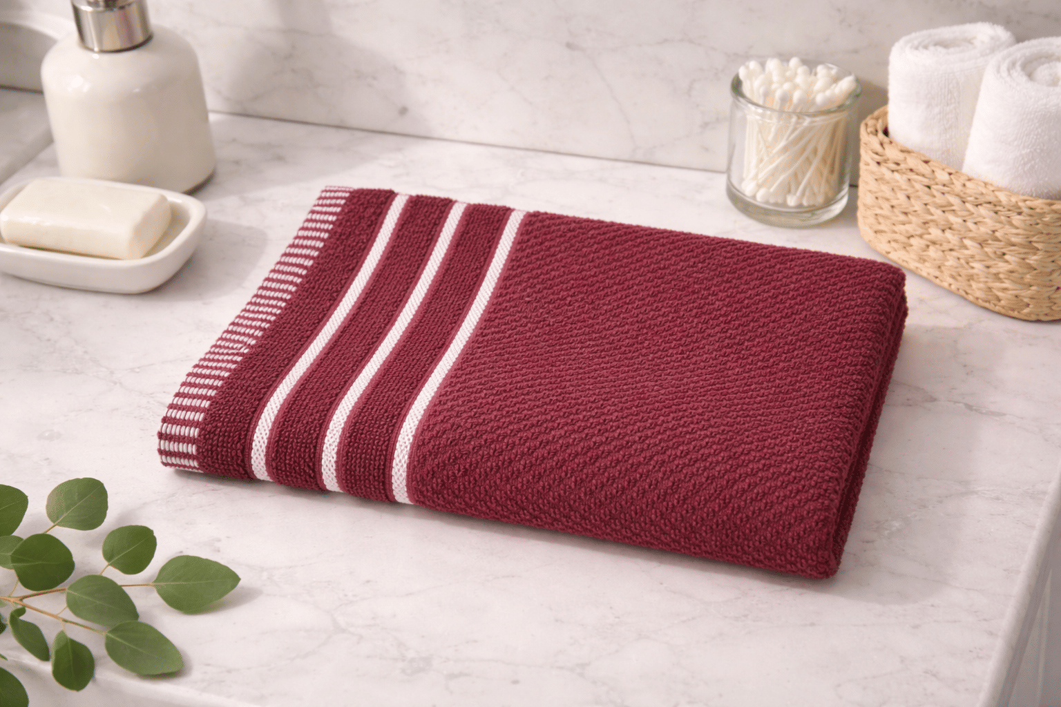 Satisfyn Pack of 1 Cotton 401-450 -GSM Hand Towel ( Blue ) - Towels | Buy online on ZillyBuy