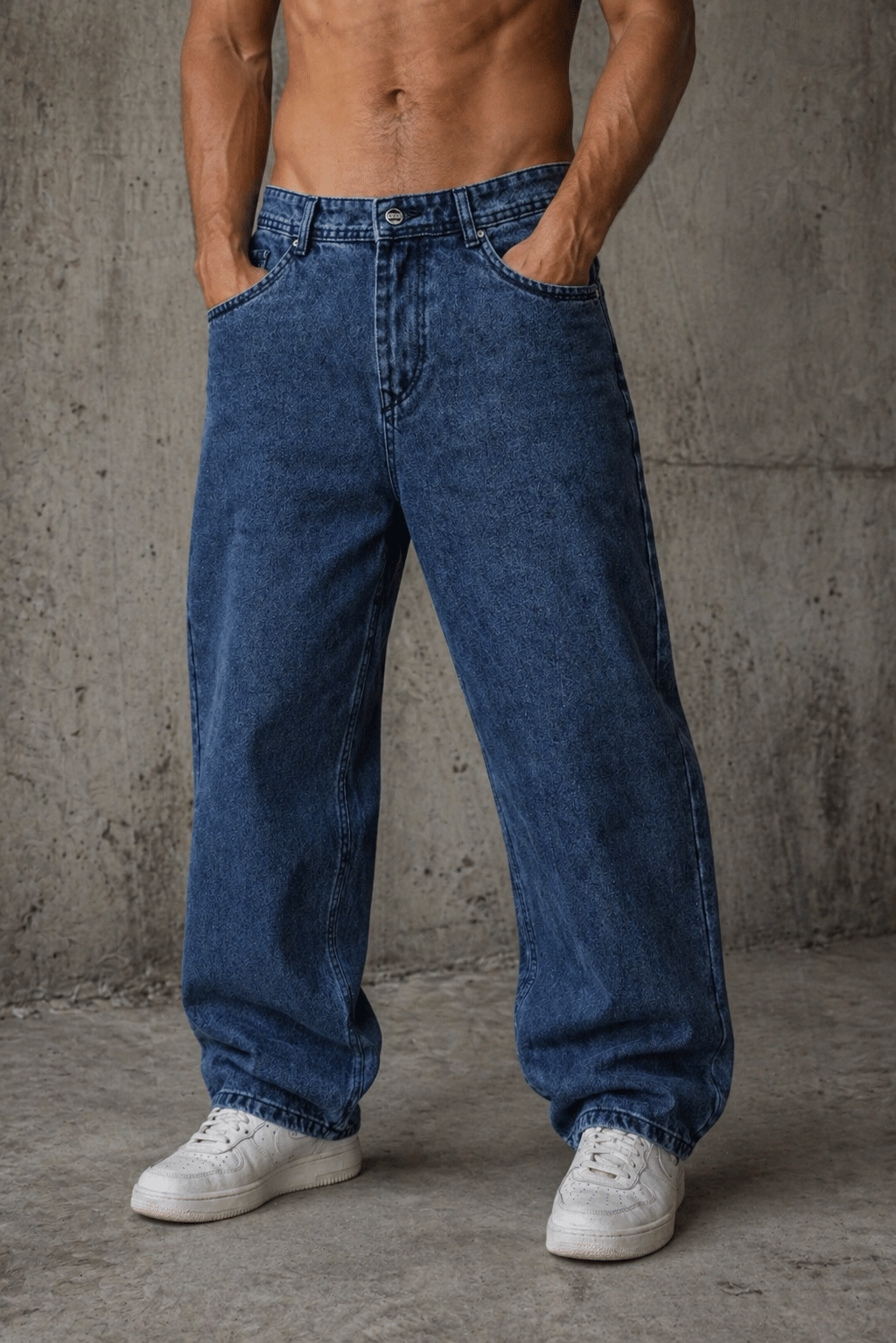 Sindon Acid Wash Men's Jeans ( Navy Blue ) - Jeans | Buy online on ZillyBuy