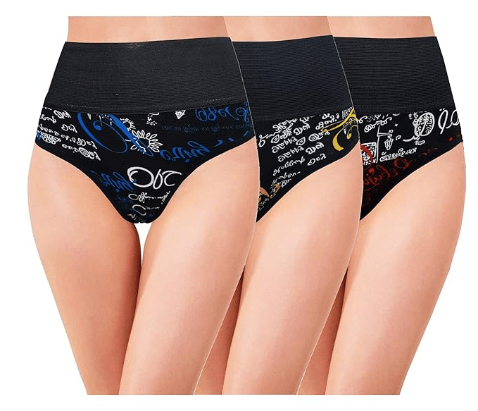 bexzzor Pack of 3 Cotton Hipster For Women ( Multicolor )