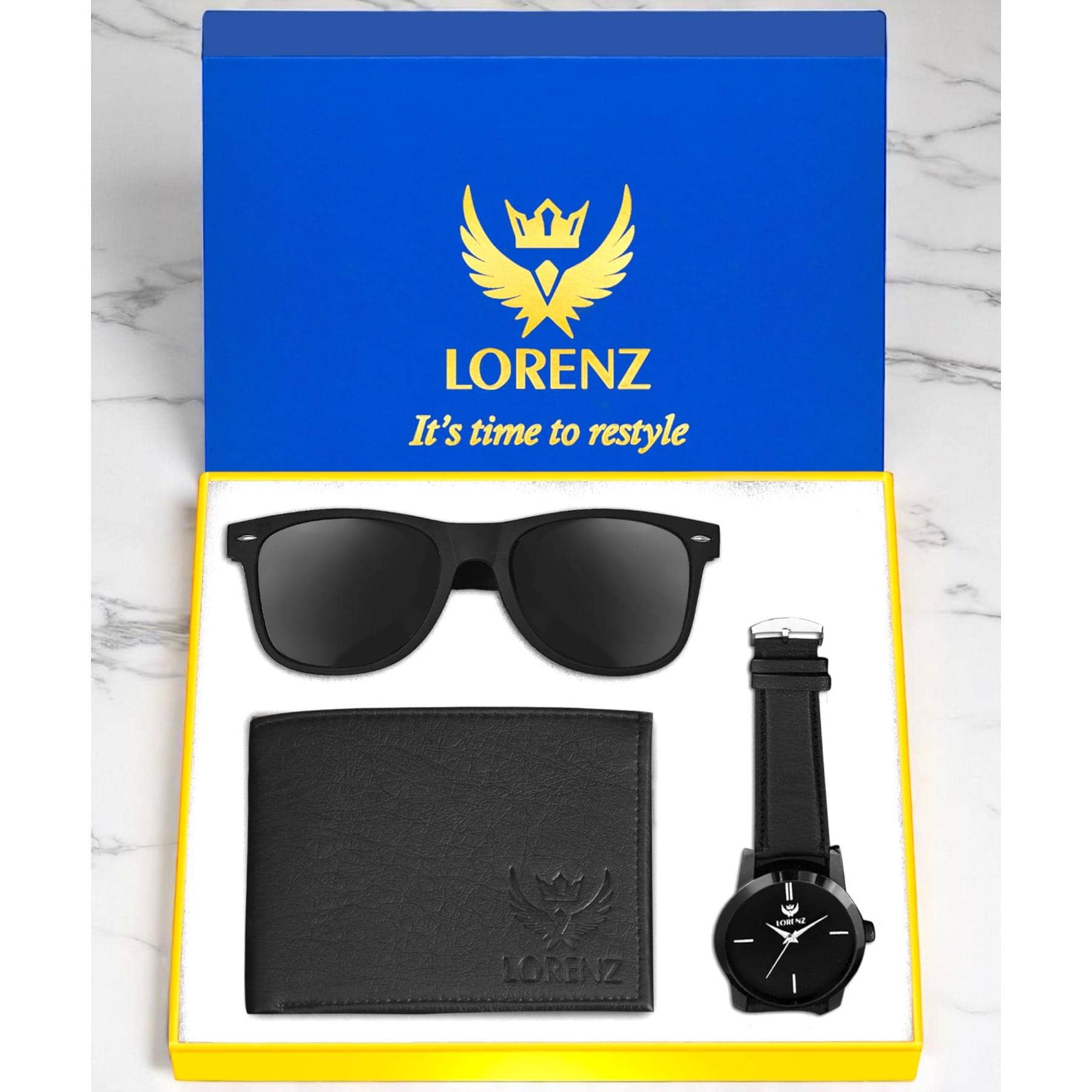 Lorenz Watch,Sunglasses,Wallets Formal Gift Set - Jewellery Sets | Buy online on ZillyBuy