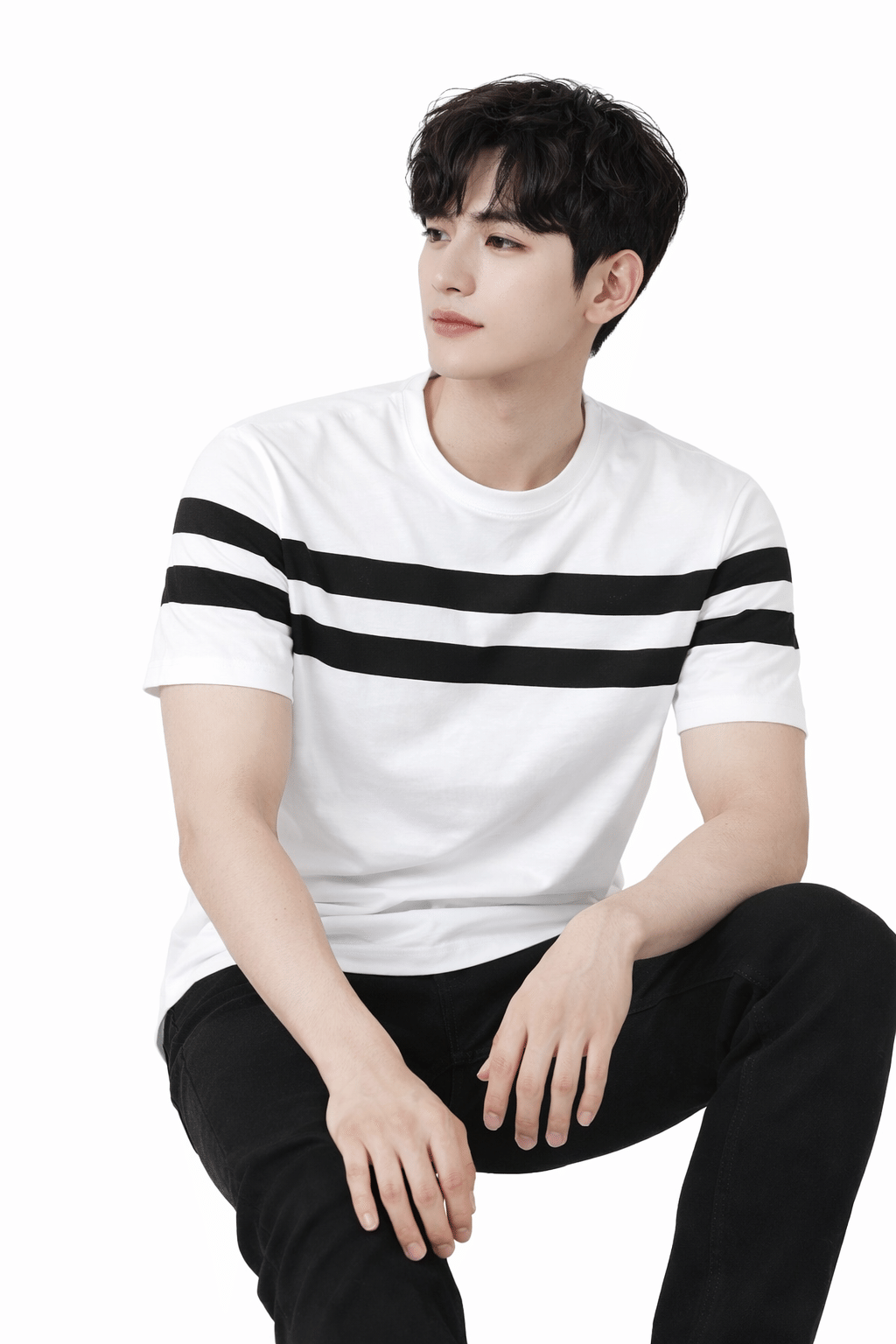 attitude start of fashion Pack of 1 Polyester Regular Fit Men's T-Shirt ( White )