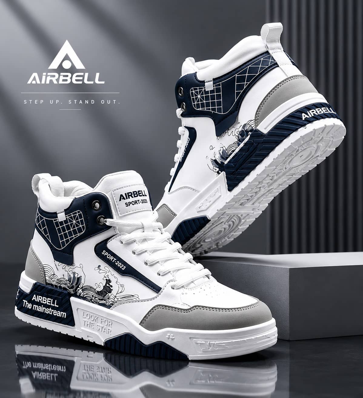AIRBELL Green Men's High Tops Shoes - Casual Shoes | Buy online on ZillyBuy
