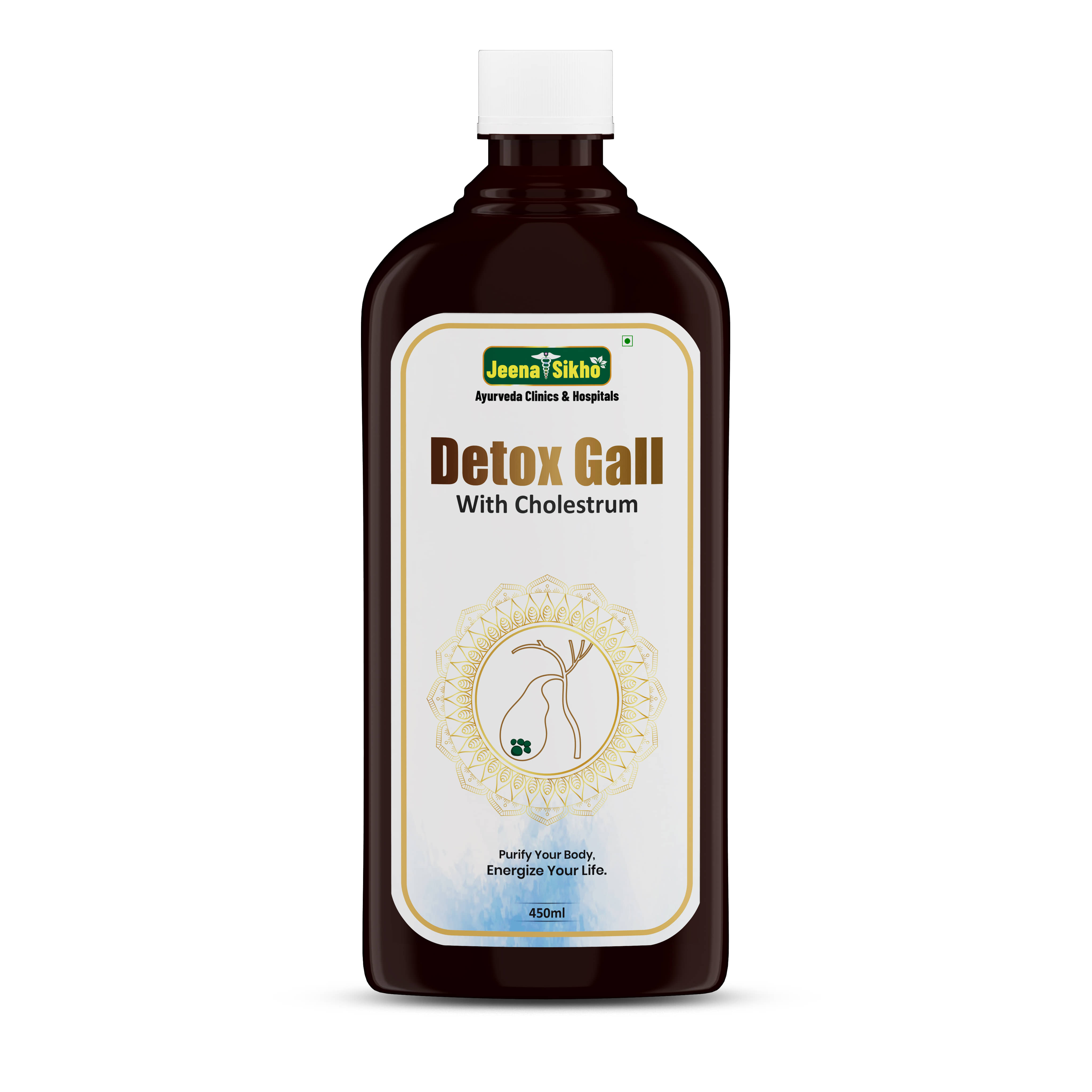 Jeena Sikho Detox Gall Tonic | Improves Gallbladder Functioning, 450 ml