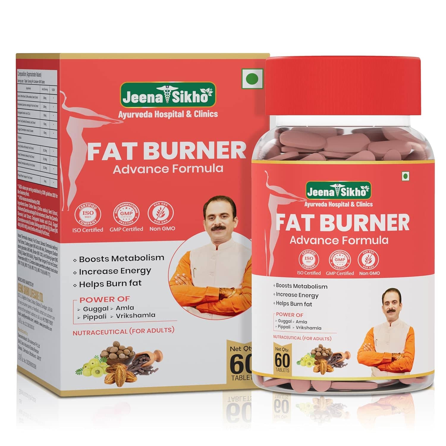 Jeena Sikho Fat Burner Advance | Weight Loss & Energy Enhancer (60 Tablets)
