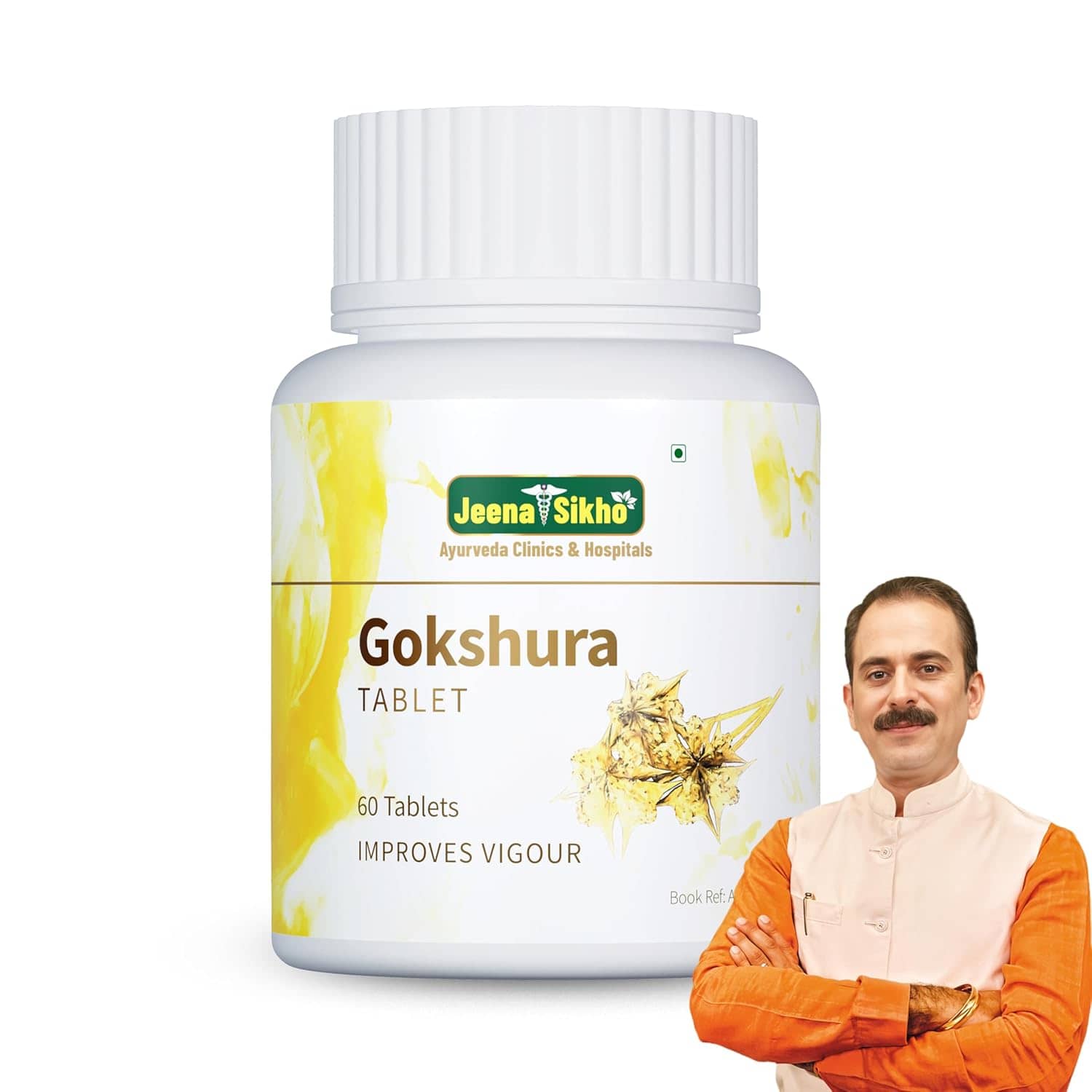 Jeena Sikho Gokshura Tablet | Improves Overall Wellness & Gut Health, 60 Tablets