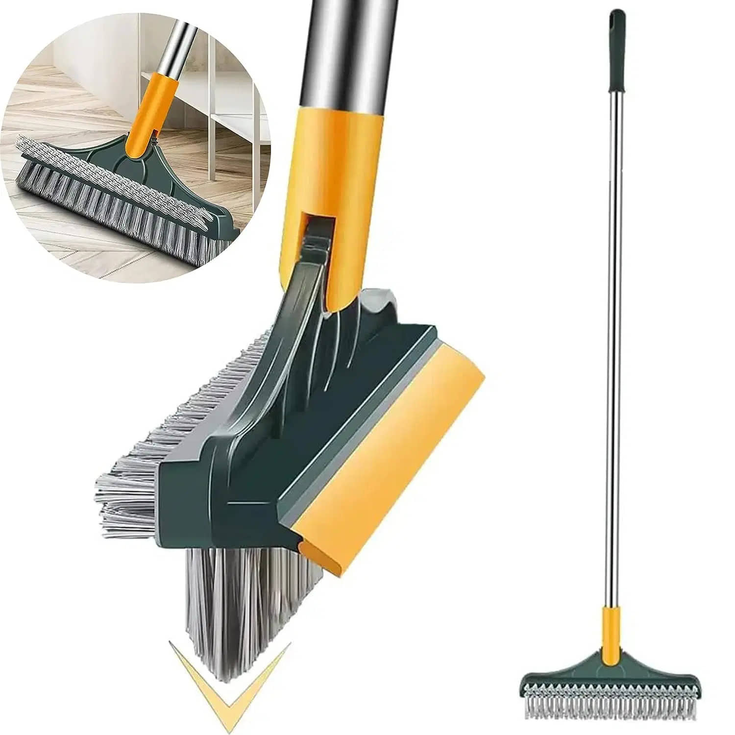 Bathroom Cleaning Brush 2 in 1 Floor Scrub Brush