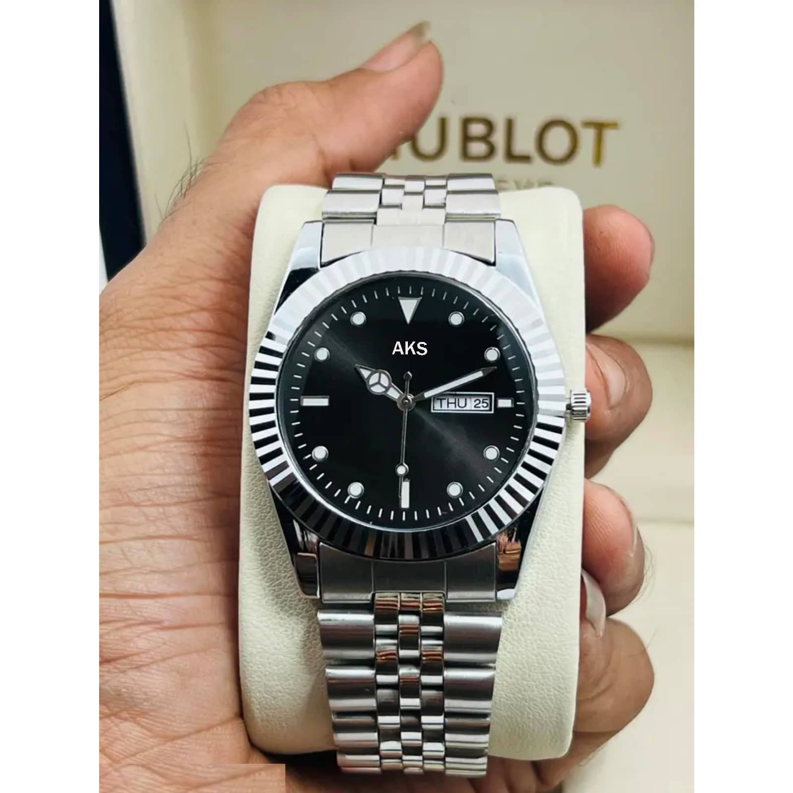 EEWHI Silver Stainless Steel Analog Men's Watch