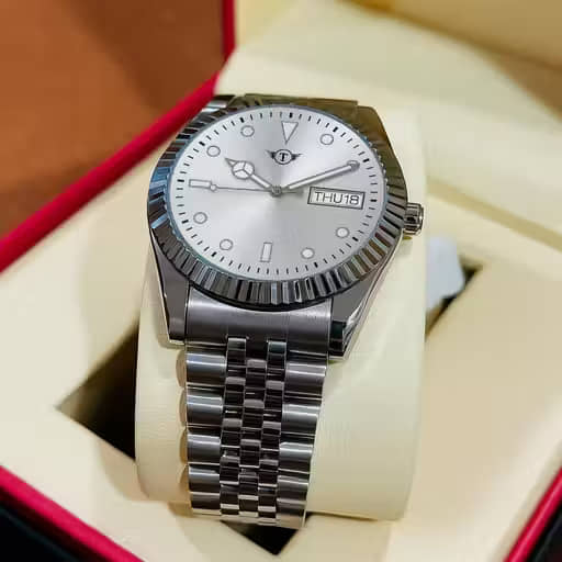 EEWHI Silver Stainless Steel Analog Men's Watch