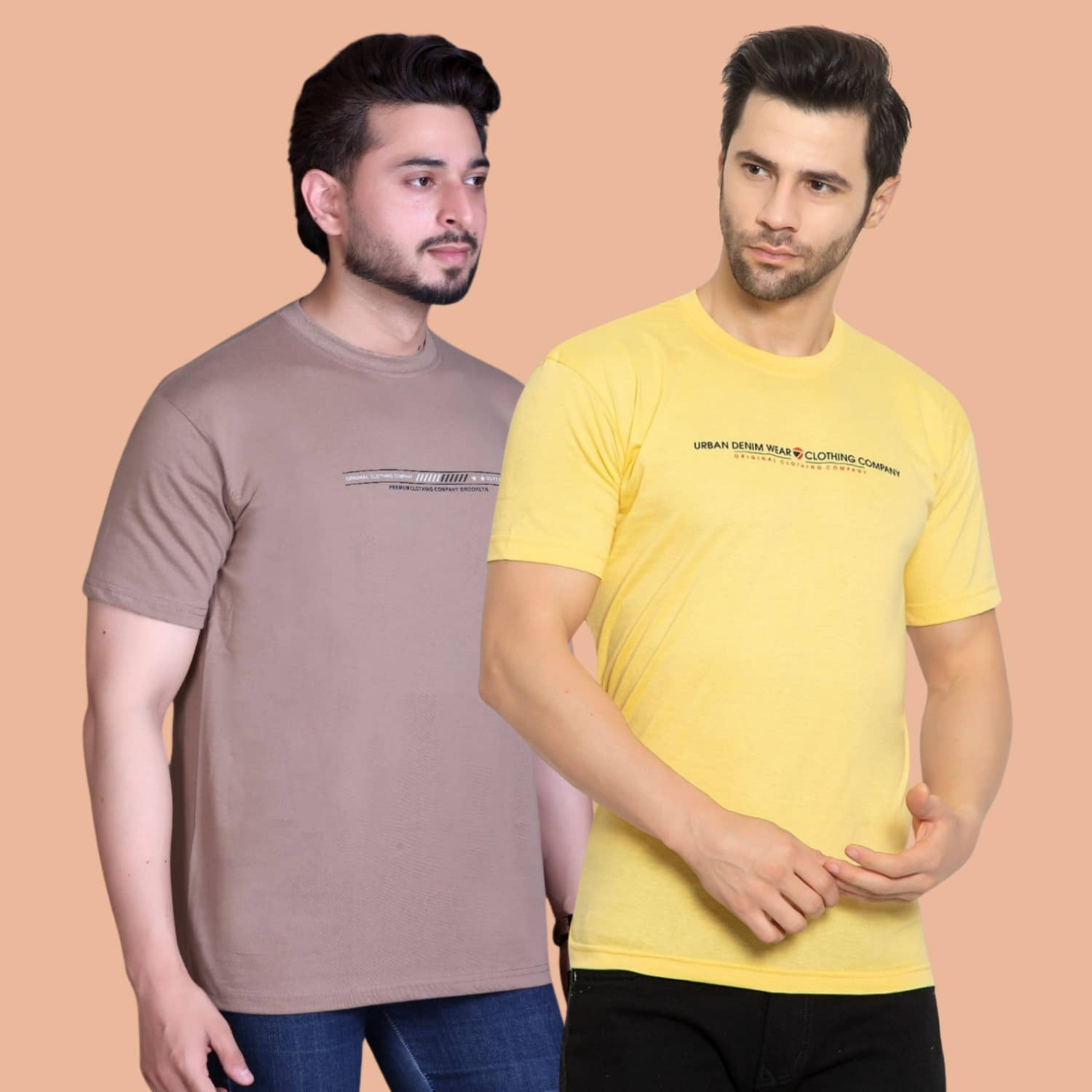 Zeffit Men Cotton Blend Regular Fit Printed T-Shirt ( Multicolor2 )