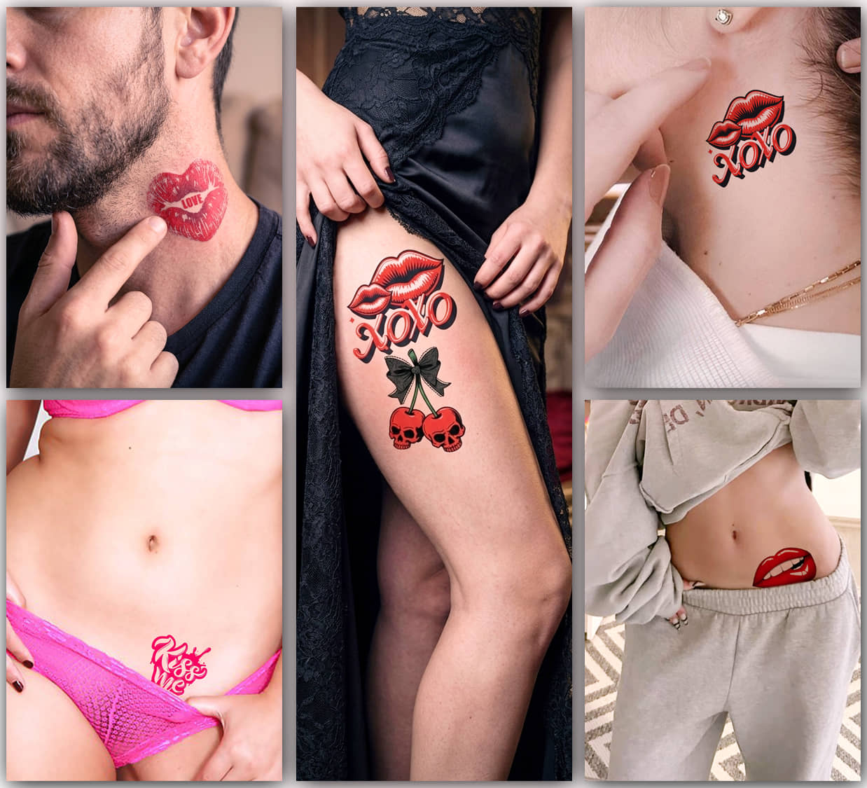 The Canvas Arts Honeymoon Realistic Look Temporary Tattoo Adults Body Tattoo