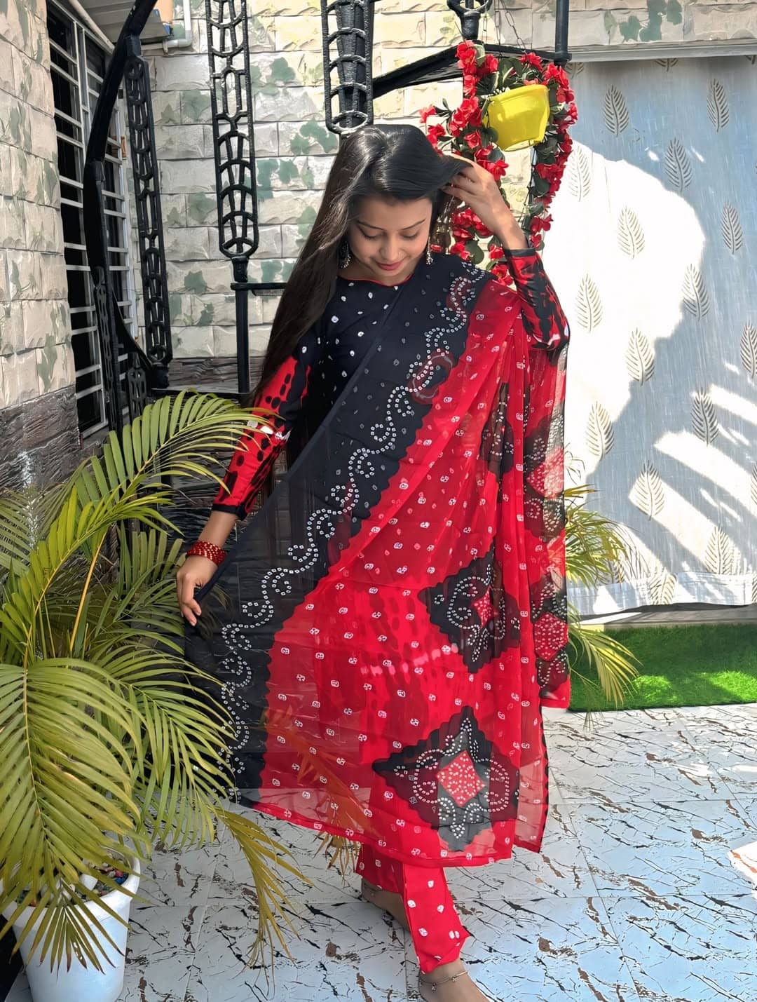 Kashvi Sarees Women's Crepe Unstitched Salwar Suit - Unstitched Fabrics | Buy online on ZillyBuy