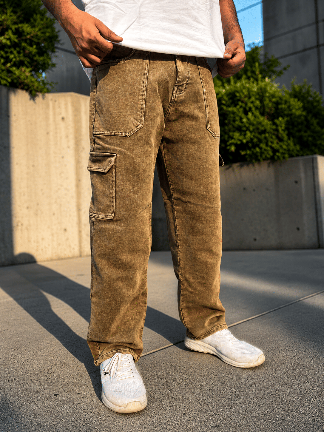 Styzon Regular Fit Solid Men's Jeans ( Khaki ) - Jeans | Buy online on ZillyBuy