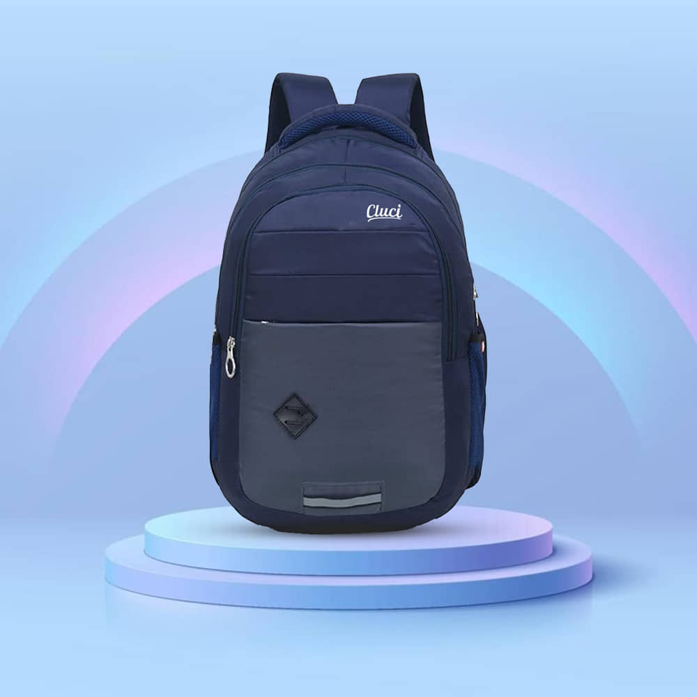 CLUCI 32 Ltrs Polyester Backpack With Raincover *For Men & Women ( Blue ) - Handbags | Buy online on ZillyBuy