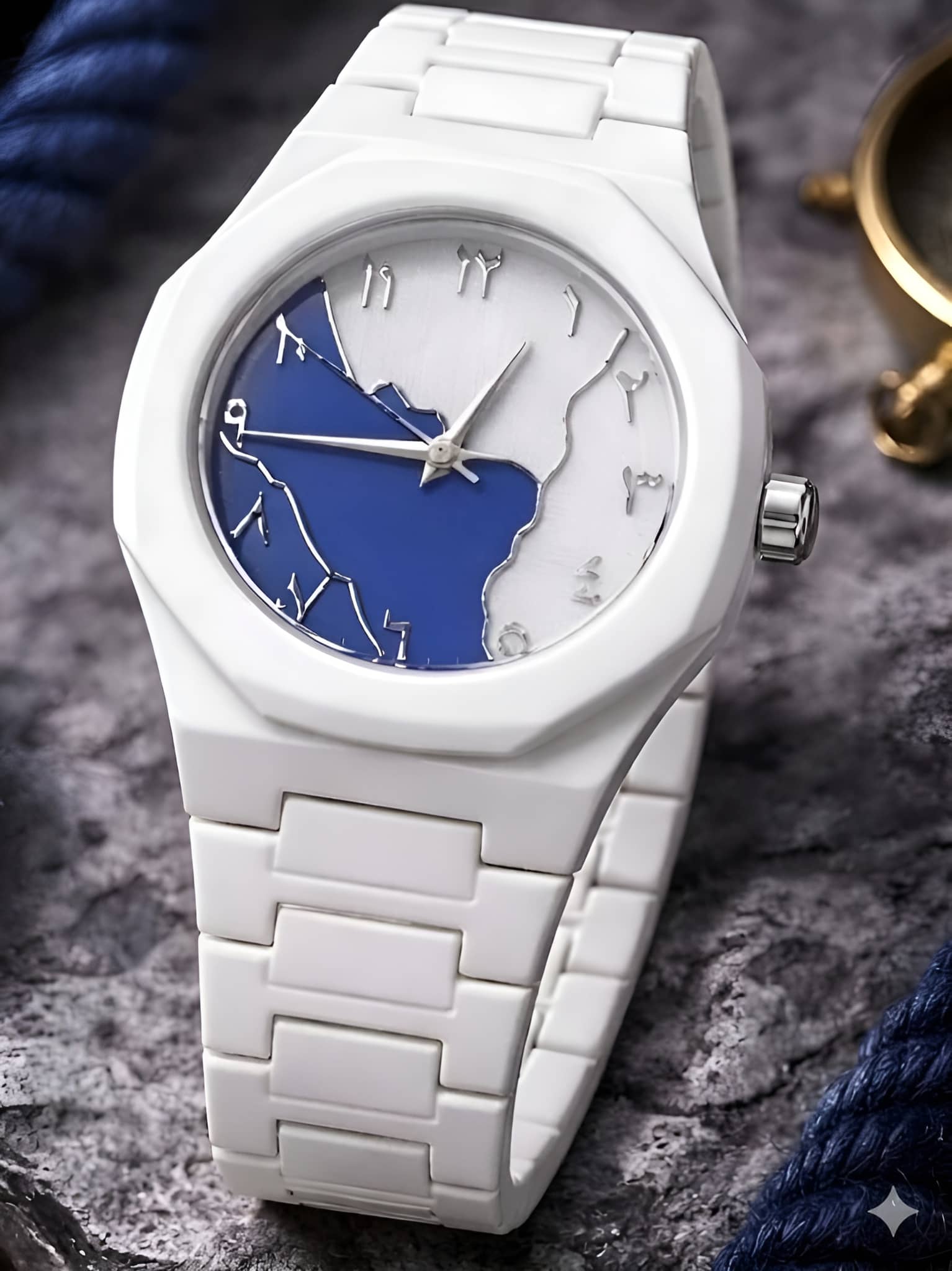 Cosmic White Plastic Analog Men's Watch