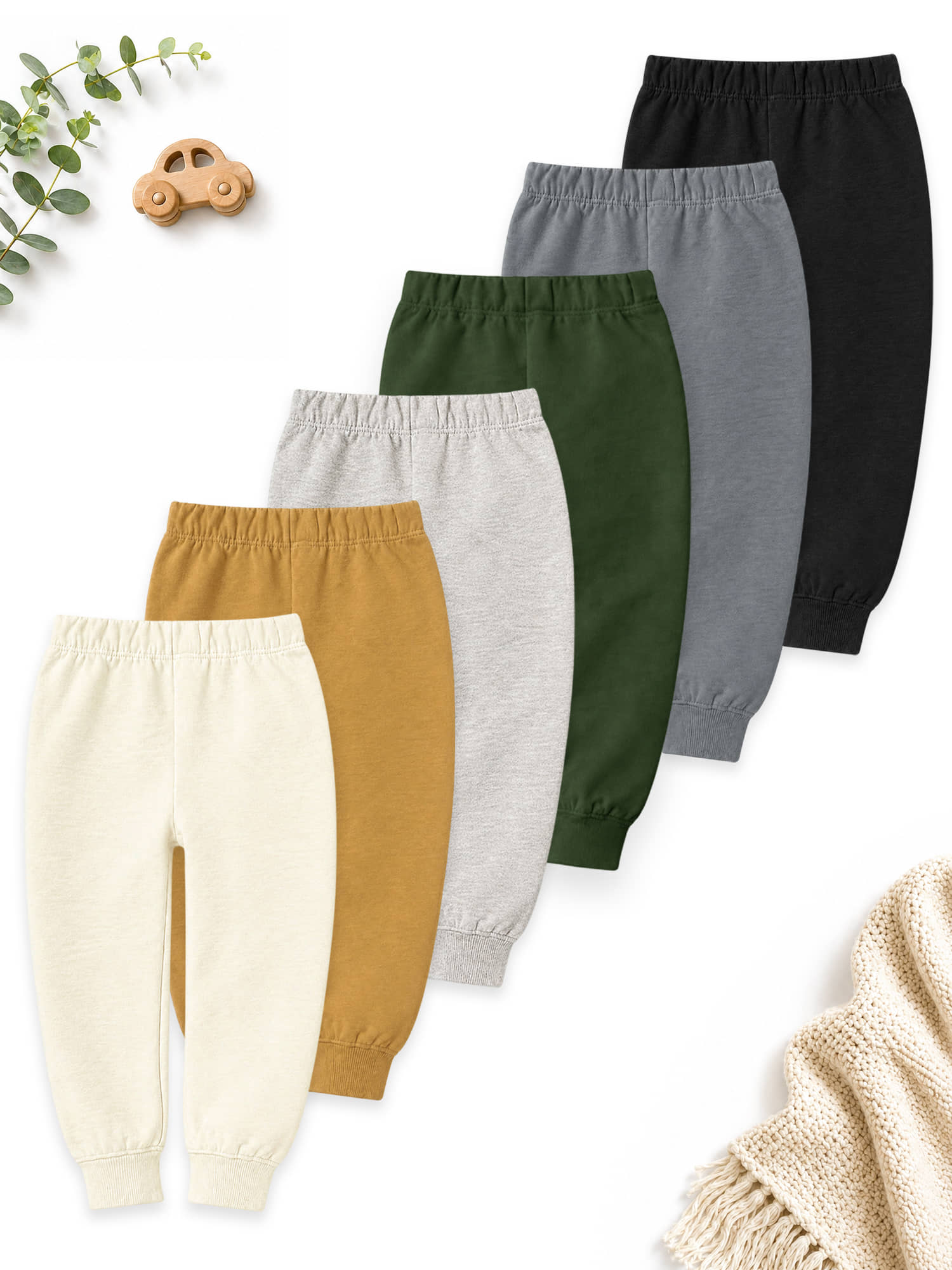 Kuchipoo Pack of 6 Boys Cotton Blend Trackpant ( Multicolor 1 ) - Track Pants | Buy online on ZillyBuy