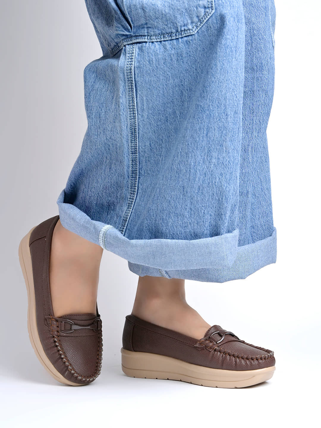Shoetopia BPL-Brown-EU37 Brown Women's Loafers - Casual Shoes | Buy online on ZillyBuy