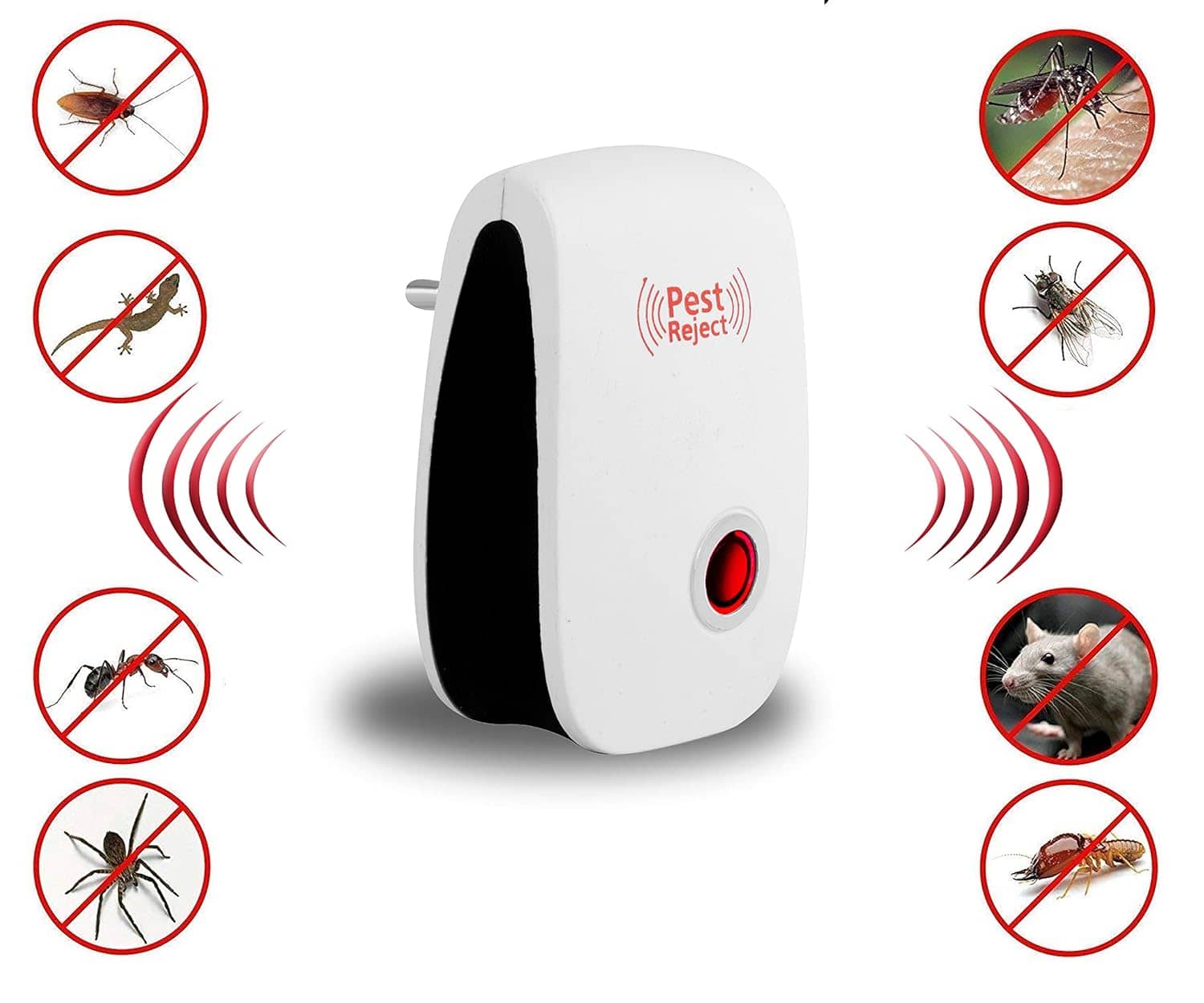 Electric Pest Rejector - Ultrasonic Plug-In Pest Control Device (1 pcs)